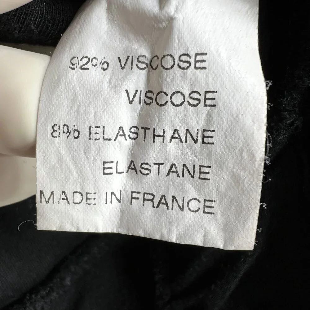 Altuzarra Womens 38/ Large Black Ruffled Asymmetrical Soft Skirt Made In France